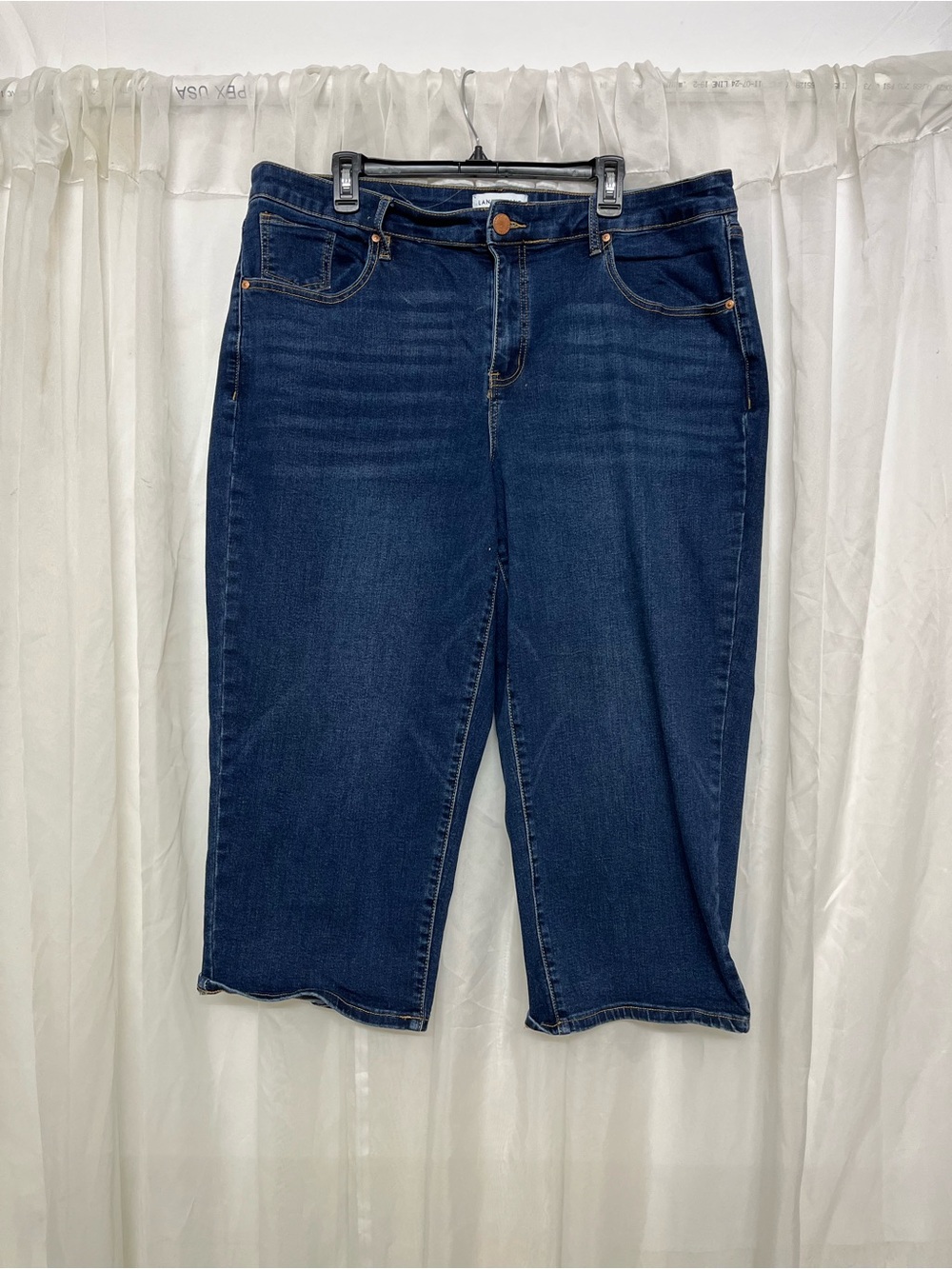 Lane Bryant Dark Blue Cropped Denim Jeans